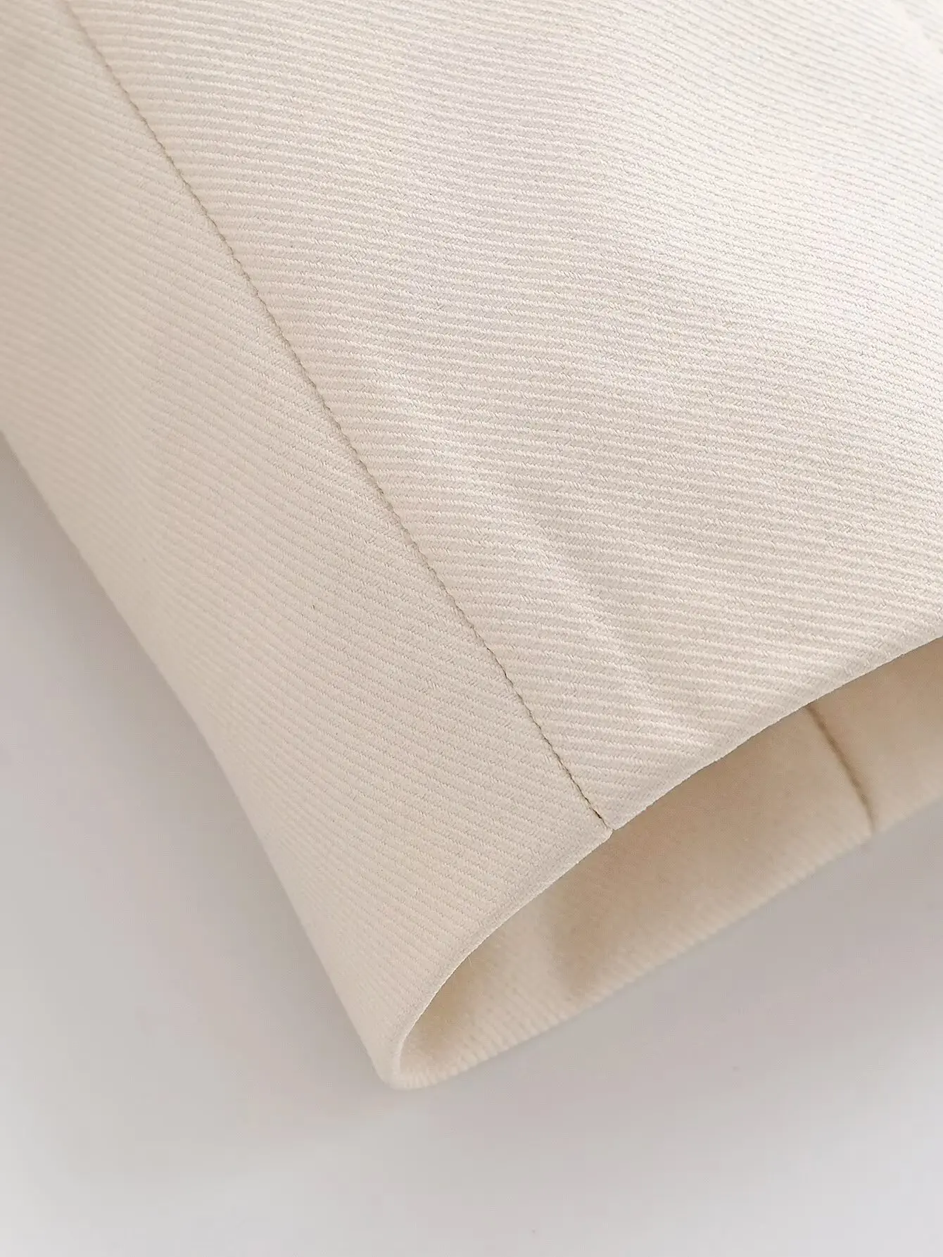 HH Damen 2-teiliges Set: Lässiger, doppelreihiger Blazer mit Revers und langen Ärmeln + Frühlingshose mit hoher Taille, Reißverschluss und geradem Bein – Detail 12