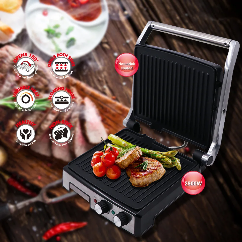 Description Picture 3 of item220V Professional Automatic Steak Grill with Multiple Functions and Electric Panini Press for Commercial and Household Use