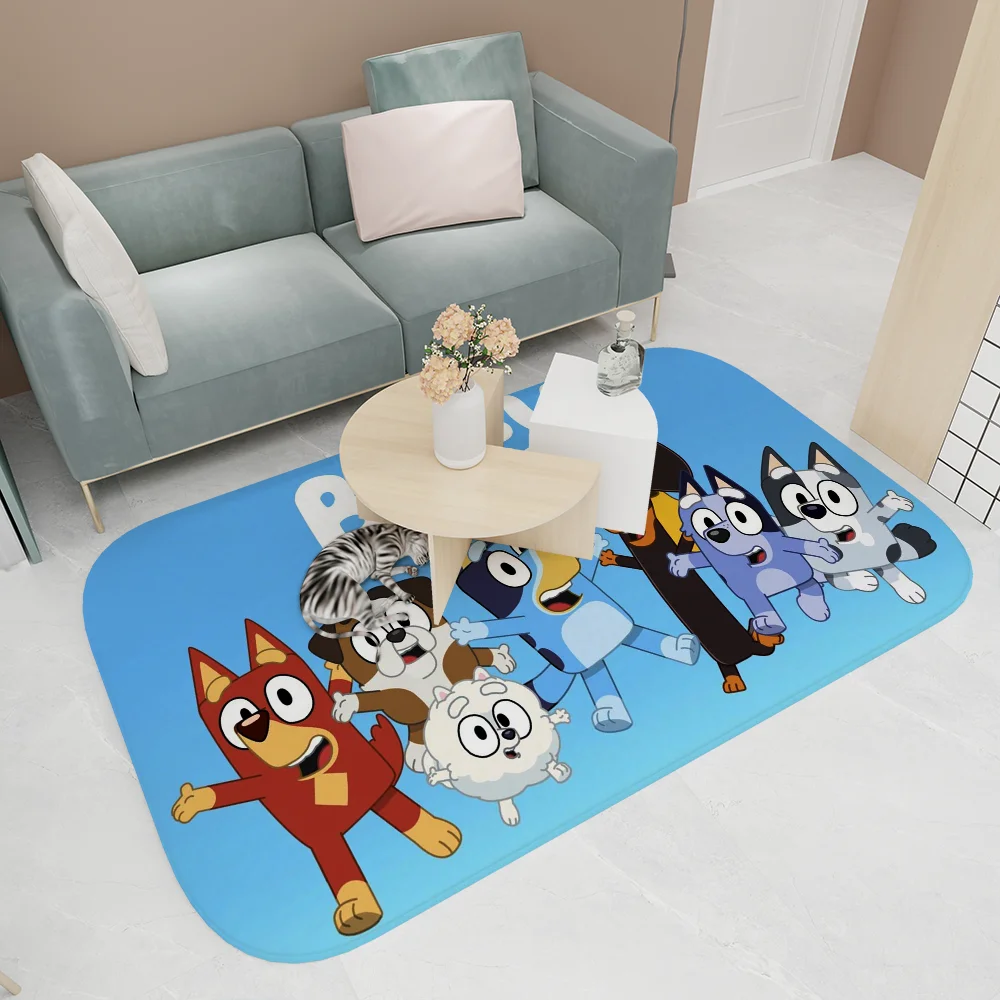 Cartoon B-Blueys Bathroom Mat Kids Room Bedroom Decoration Balcony Anti-Slip Doormat Living Room Welcome Rug 5