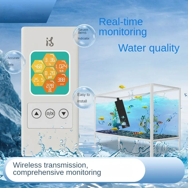 Newly Aquarium water quality detector 8.0/8.0pro ORP/TDS/EC/Salinity/SG/Temp/PH Hydroponics Tuya Version