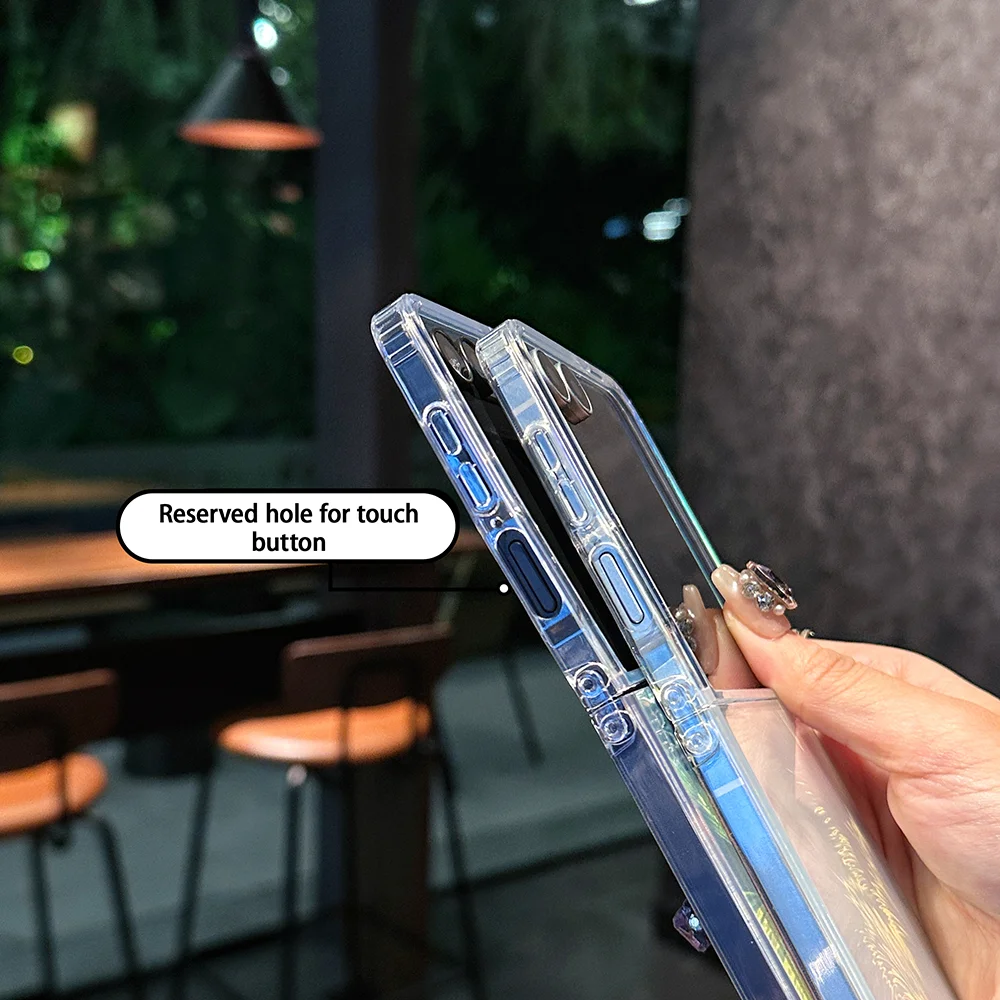 Magsafe Dazzling Laser Phone Case with Wireless Charging Capability and Colorful Back Cover