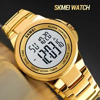 SKMEI 1712  2 Time Stopwatch Fashion LED Waterproof Watches relogio masculino Men Sport Watch Mens Digital Wristwatches 2