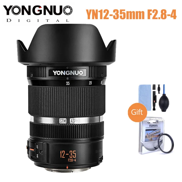 Yongnuo Yn12-35Mm F2.8-4 M4/3 Dsm Af Zoom Interno Close Up Obiettivo Della Fotocamera Per Panasonic Olympus Blackmagic M4/3 Mount G95 Gf9 Gx9