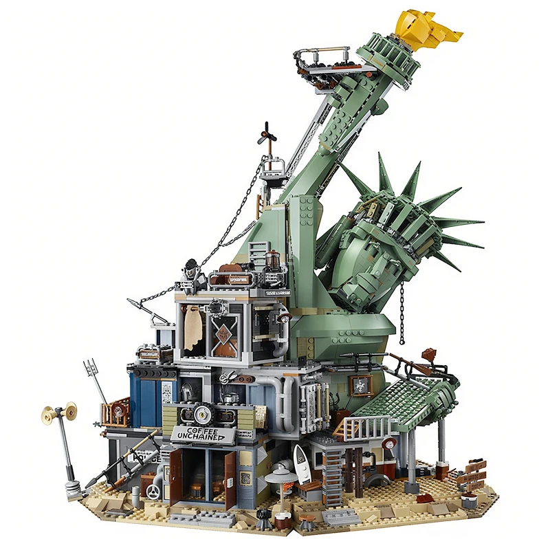 3178PCS Doomsday Castle Goddess 70840 모델 빌딩 블록과 호환 어린이 장난감 선물 Apocalypsburg에 오신 것을 환영합니다