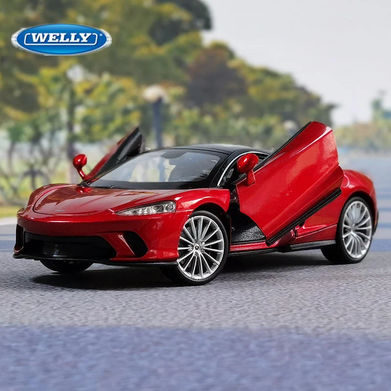 

Модель спортивного автомобиля McLaren GT WELLY 1:24 из сплава, литая металлическая игрушка, модель суперавтомобиля, Коллекционная модель высокой симуляции, подарок для детей