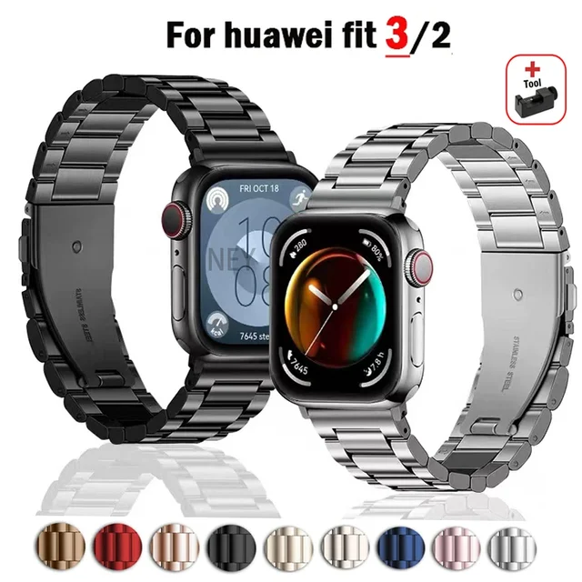 Stainless Steel band for Huawei Watch Fit Strap 2024 Newest