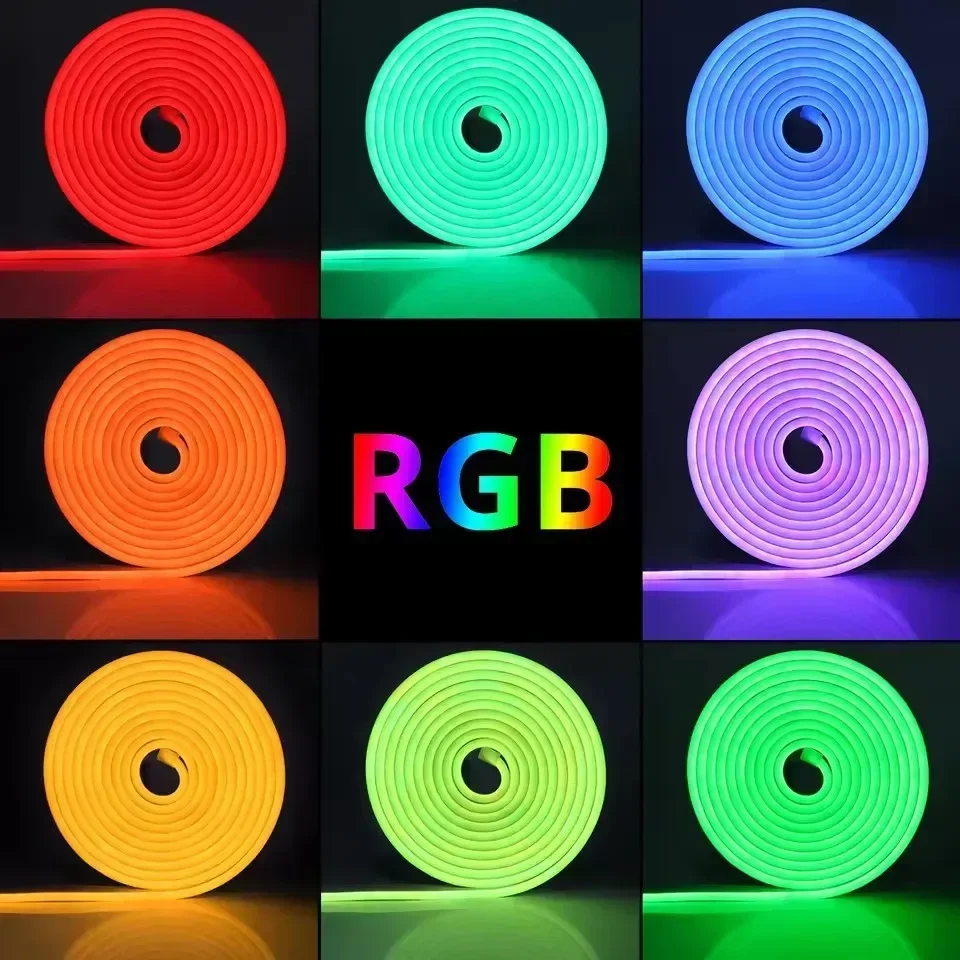 รูปสินค้า ไฟนีออน LED RGB 24V ยืดหยุ่น กันน้ำ ควบคุมผ่านแอพ