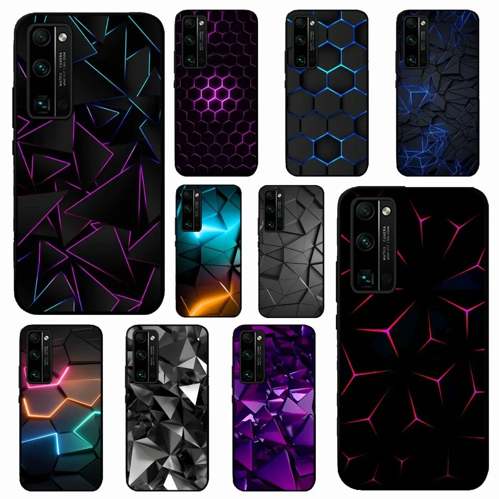 Geometry Shine Cool Phone Case Per Huawei Honor 10 Lite 9 20 7A Pro 9X Pro 30 Pro 50 Pro 60 Pro 70 Pro Plus