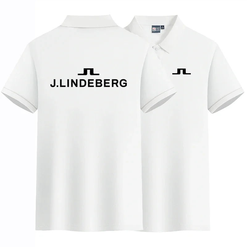 

Summer Golf New High Quality Cotton Men's Polo Shirts Breathable Polo Shirt J Lindeberg Short Sleeve Tops Leisure Man Polos