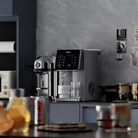 Machine à glaçons et distributeur d'eau 3 en 1 : appareil ménager de comptoir avec chauffage/refroidissement instantané, grande capacité, économie d'énergie 4