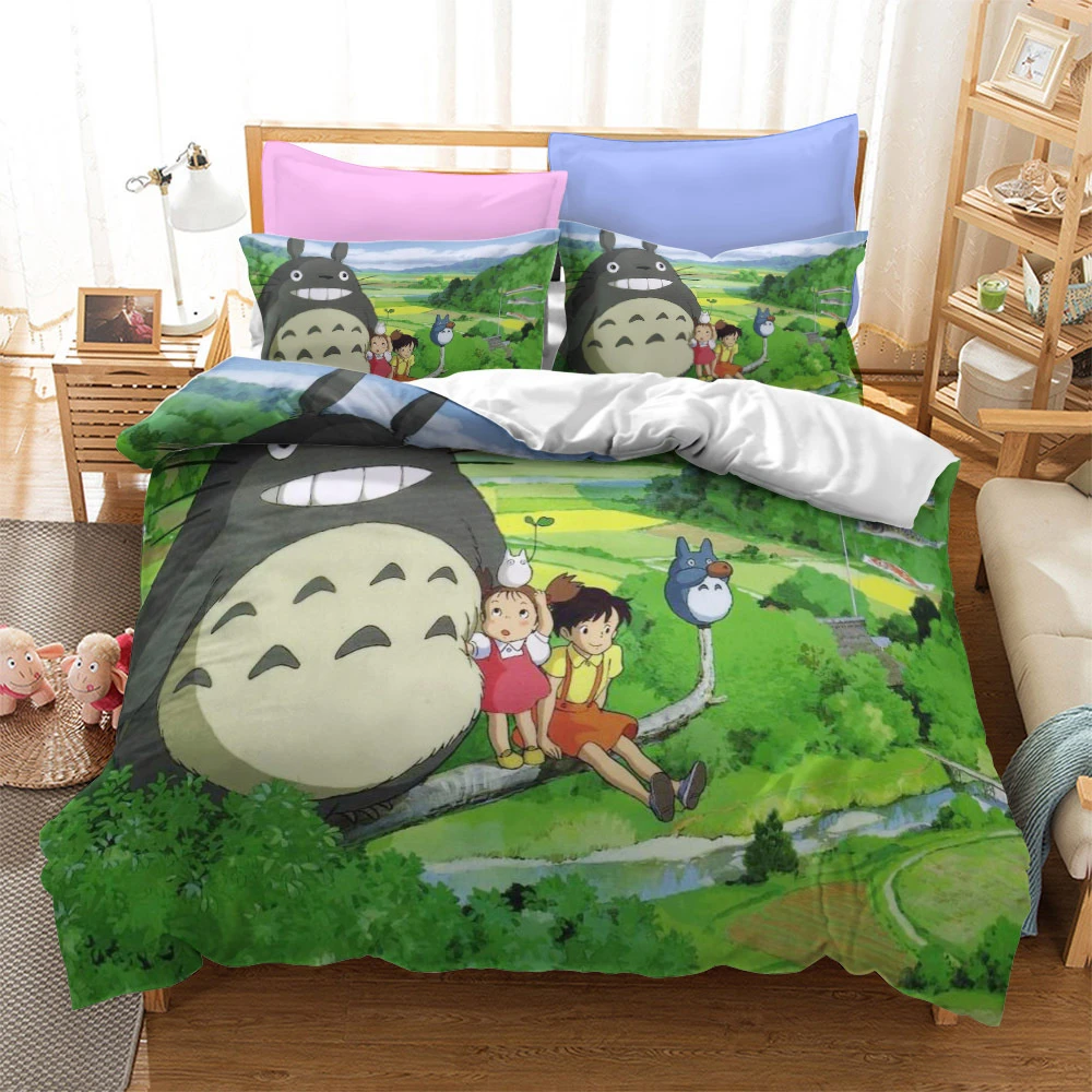 Juego de ropa cama de dibujos animados para niños, edredón de cama