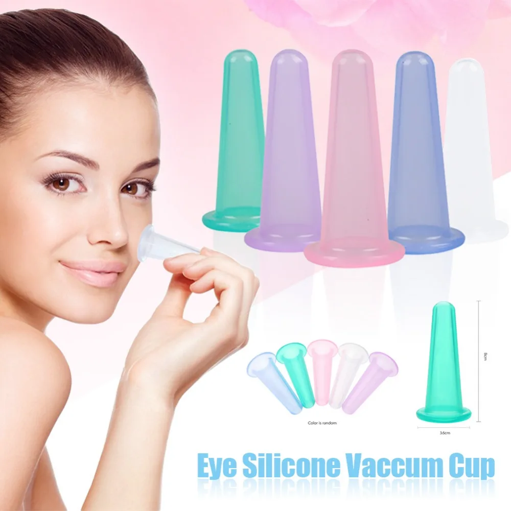 1/4Pcs Vacuum Cupping Cans For Massage Ventosa Celulitis Suction Cup Chinese Suction Cups Face Neck Massage Cans Anti Cellulite 2