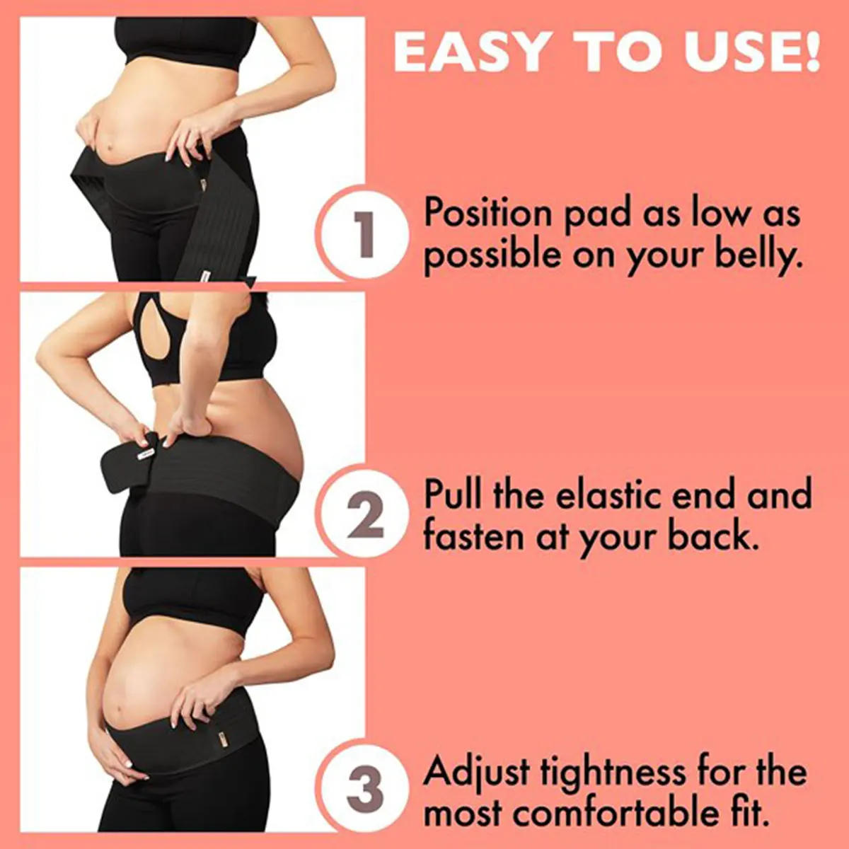 Breathable Support Abdominal Belt 1.24m Premium Maternity Belly Band Lightweight Abdominal Binder Back Bump Brace Strap Women