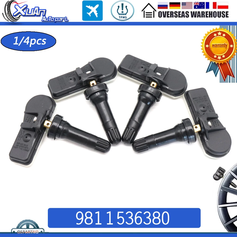 

Датчик давления в шинах 9811536380 TPMS для Peugeot 3008, T84, 307, 301, 408, 508, T5, T7, 5008, T87, RCZ, T75, 433 МГц, 9673860880, 9802003680