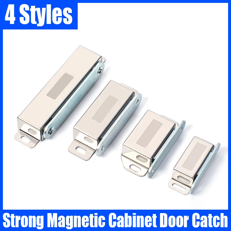 

1PCS Strong Magnetic Cabinet Door Catches Stainless Steel Cupboard Door Stopper Wardrobe Door Latch Furniture Door Magnet