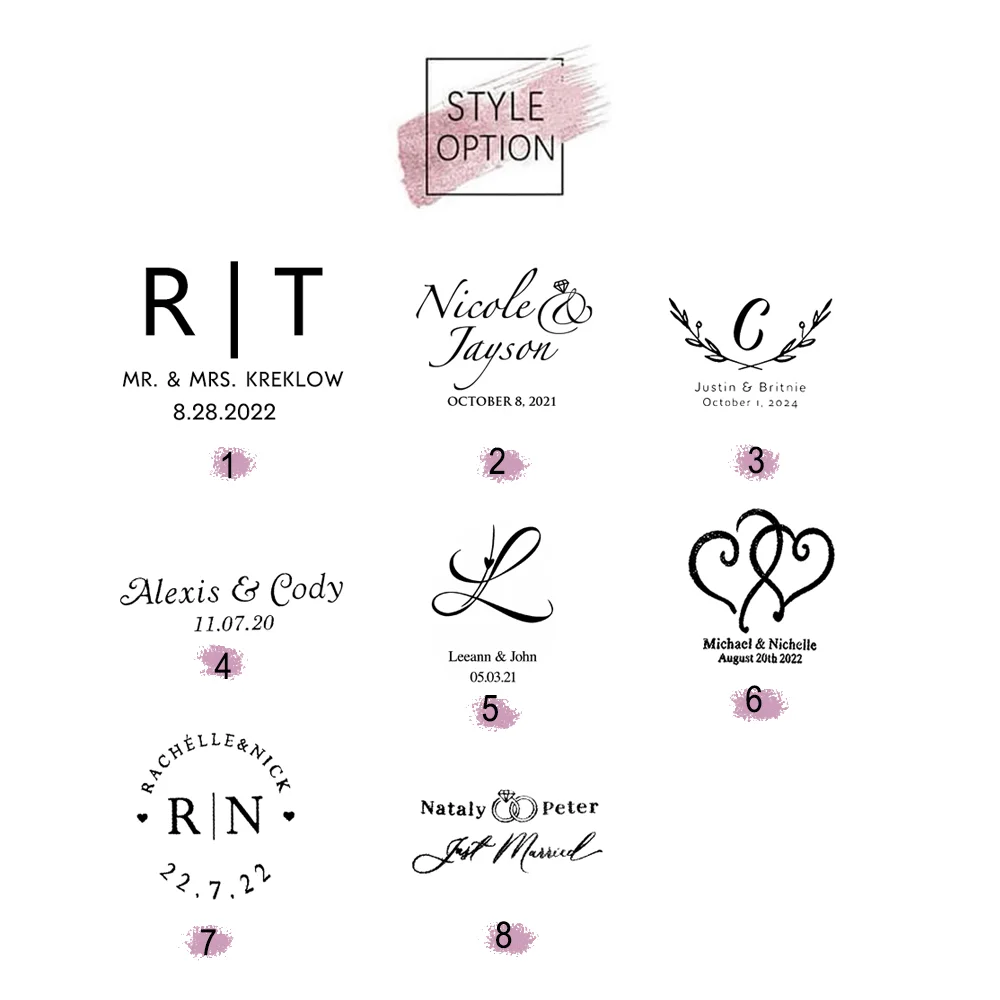 Description Picture 3 of itemPersonalized Beverage Napkins Custom Stamped Cocktail All Occasion Foil Printed Wedding, Bridal Shower, Graduations