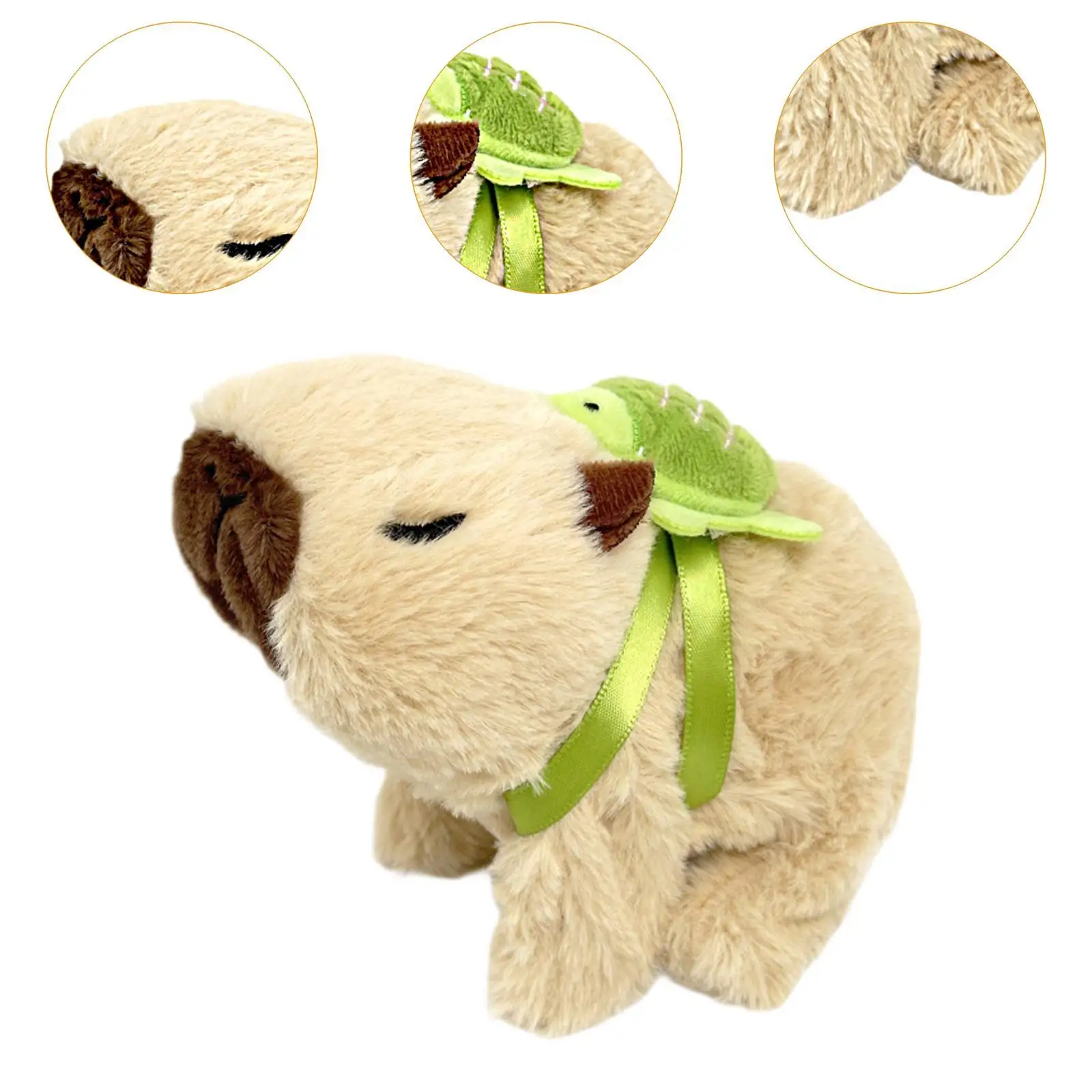 Electric Figurine Stuffed Animals with Turtle Backpack for Holiday Bedtime