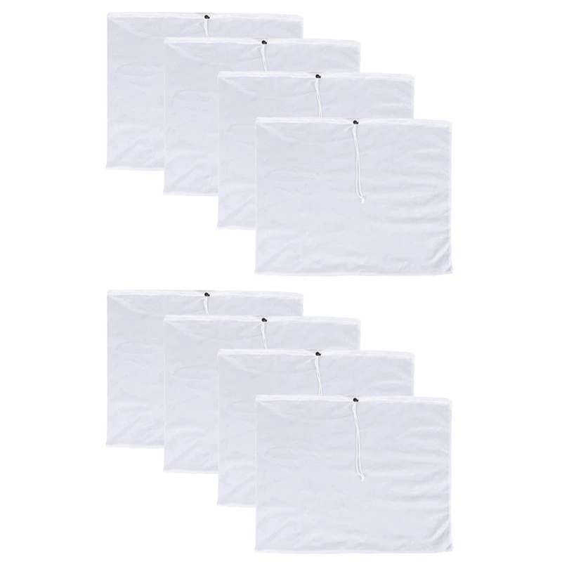 

8 упаковок мешков для пивоварения-многоразовые сетчатые мешки для фруктов, сидра, яблока, винограда, пресс для вина, шнурок для пивоварения в мешке 38x42 см