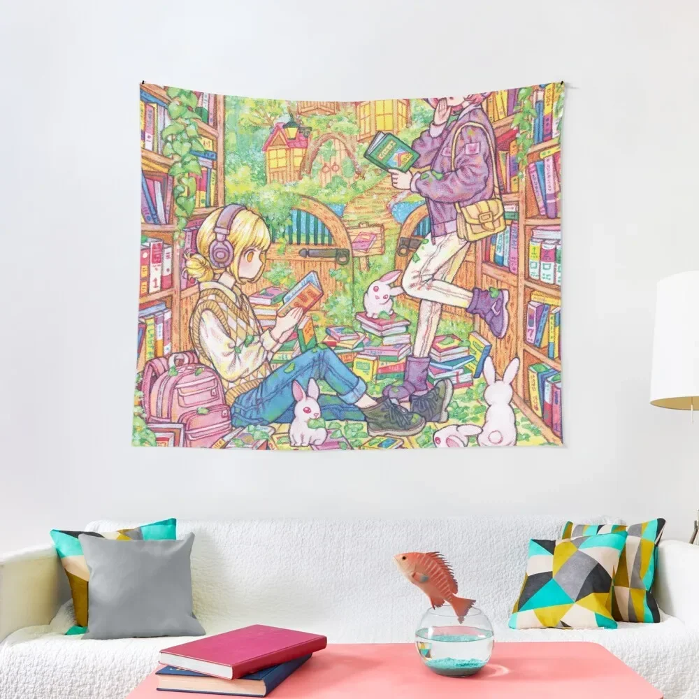 

Library in my dreams Tapestry Cute Room Things Bed Room Decoration Tapestry