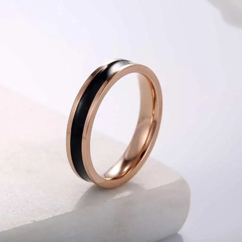 4mm Small Mini Stainless Steel Women Rings US size 4 5 6 7 8 9 10 finger rings fashion rings fashion ring stainless steel rings