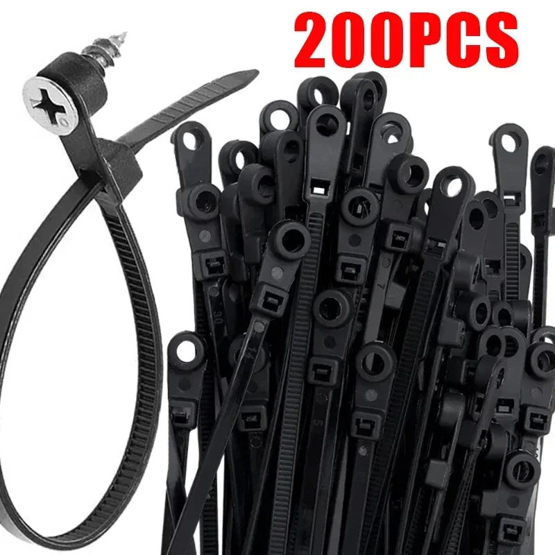 Lot De 100 Attaches De Câble électriques Multifonctionnelles
