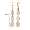Bohemian Beach Drop Earring Natural Cowrie for Shell Pendant Dangle Earrings Jew 6