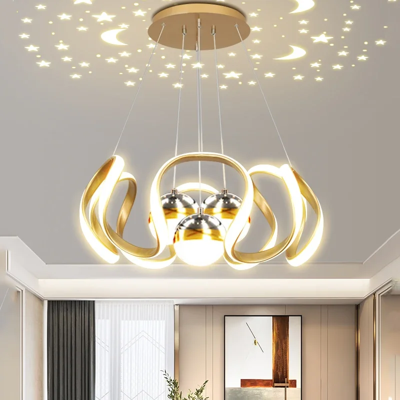 Lustre moderne élégant LED Lustre Art Design suspension salon cuisine plafonniers maison chambre décoration luminaire 2