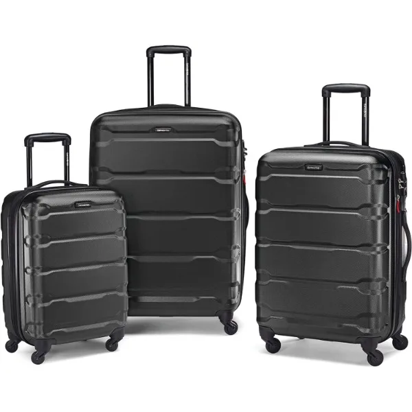 

Samsonite Omni PC Hardside Expandable Luggage with Spinner Wheels, 3-Piece Set (20/24/28), Black