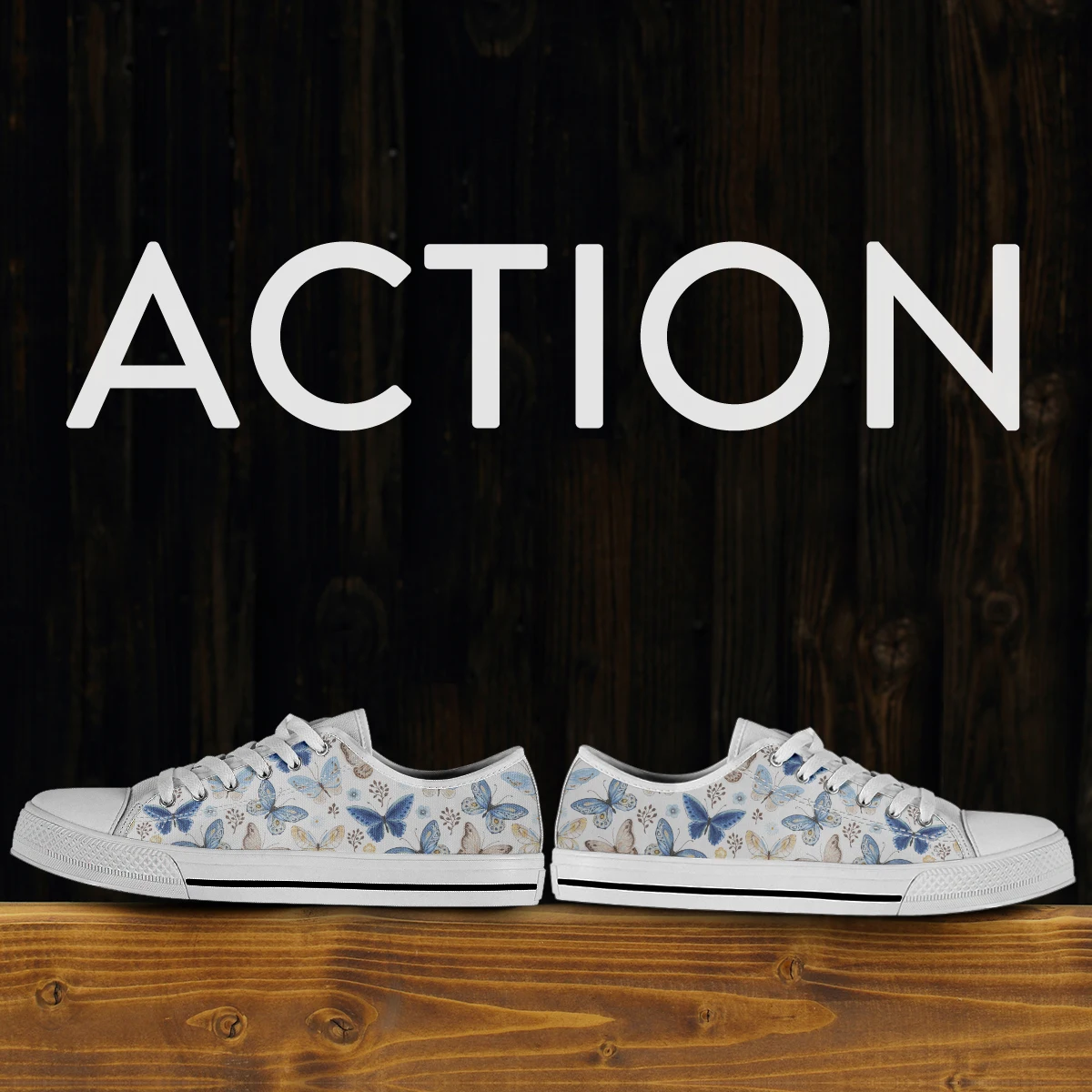 Women Canvas Shoes Sport Shoes Low Top Canvas Sneakers Fashion Butterfly Designer Unisex Sneakers Flat Casual School Shoes