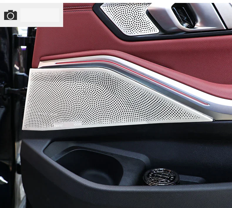 For BMW 3 Series G20 G21 G81 2020 2021 2022 2023,Front Rear Door A-pillar Horn Covers, Inner Handle Speaker Instrument Audio Lid