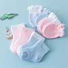 Cotton Baby Socks 4 Pairs Newborn Gloves Socks Set Spring Anti Scratch Bite Gloves Photography Props Infant Boys Girls Accessori 1