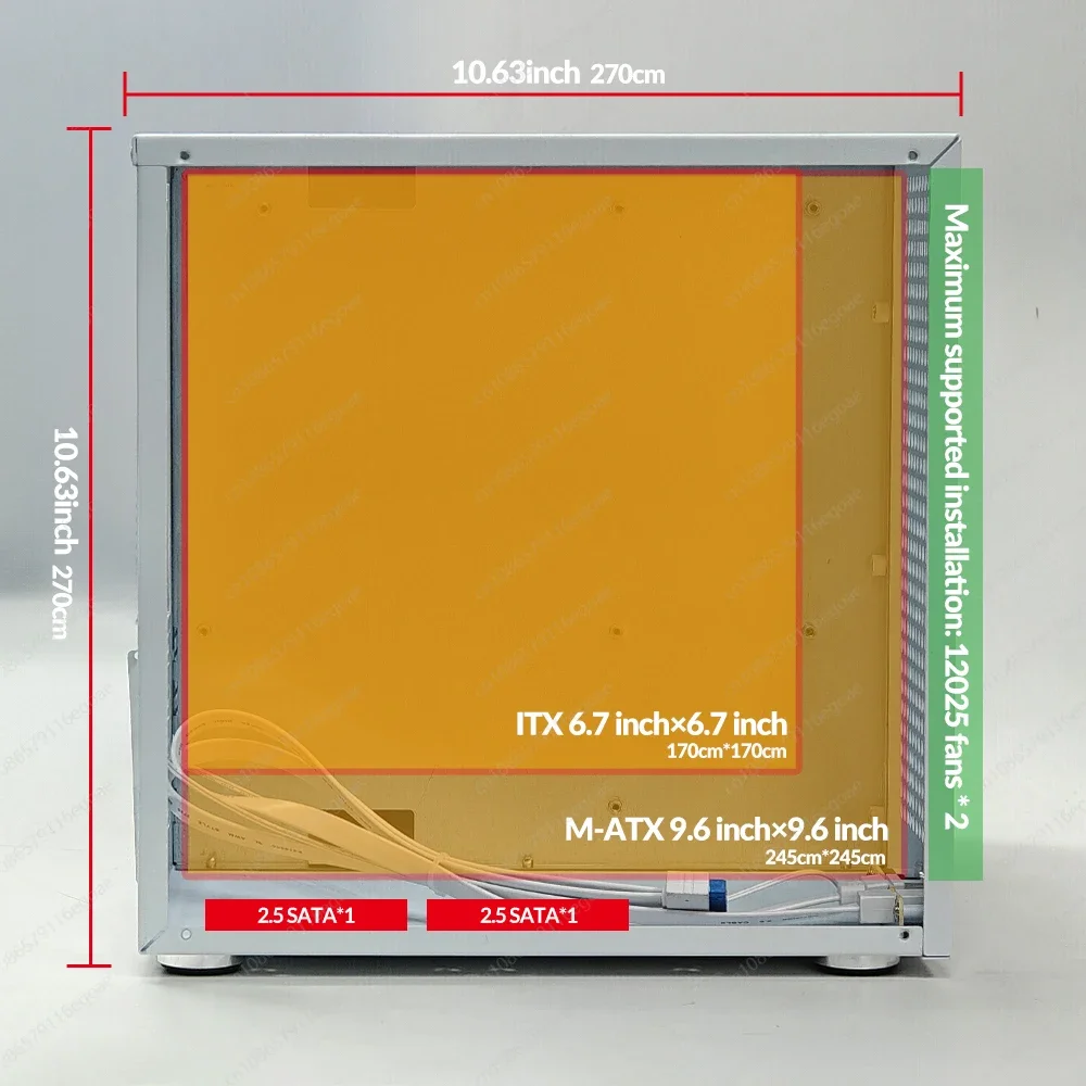 ATX 電源、バックプレーン付き Sagittarius 8 ベイ NAS タワー ケース