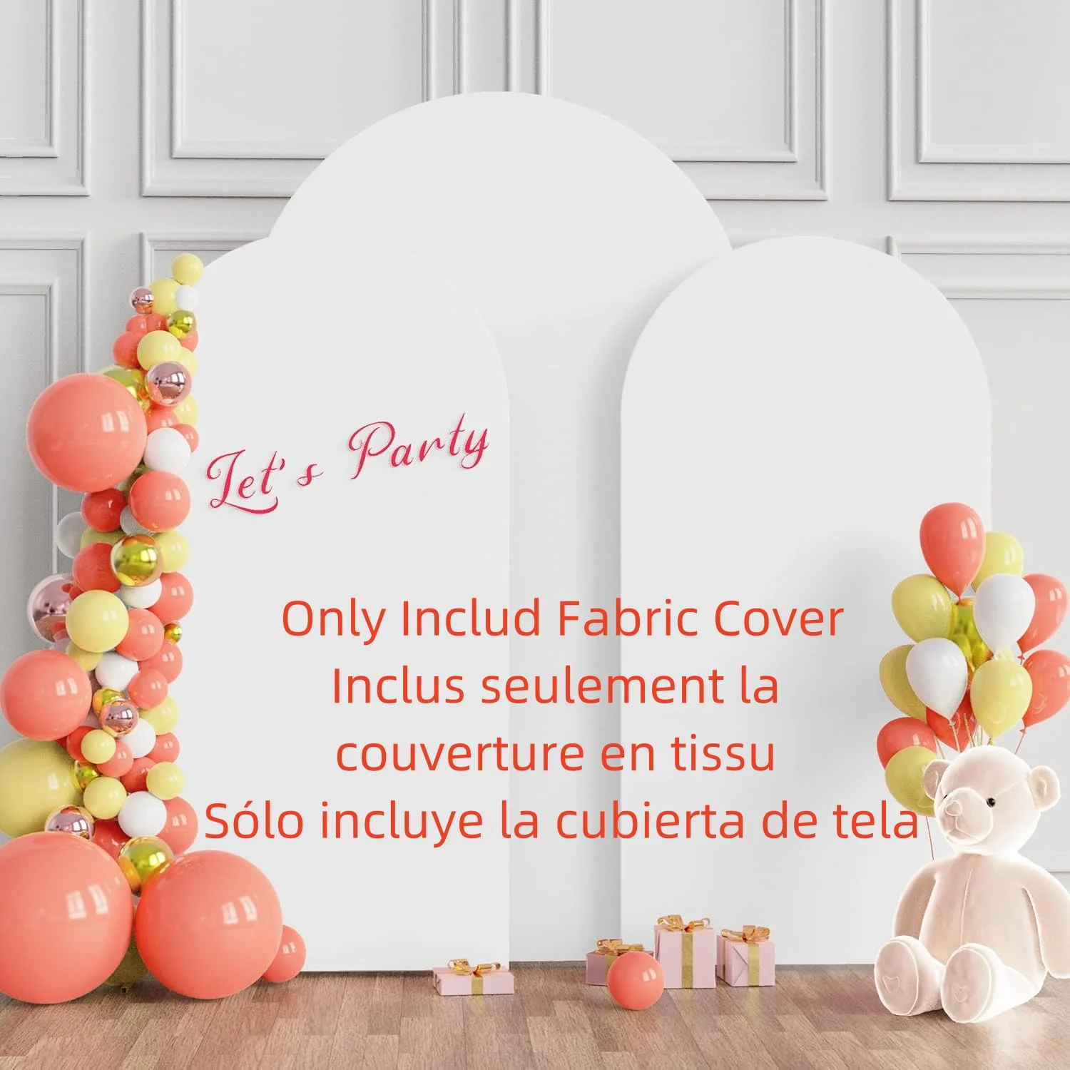 Wedding Arch Set Flower Door Decoration Polyester Elastic 1PCS