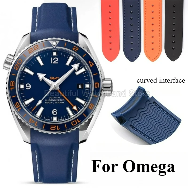 Premium Black Silicone Sport Strap with Curved Interface and Folding Buckle - Non-Toxic, Tear-Resistant, and Lightweight Design