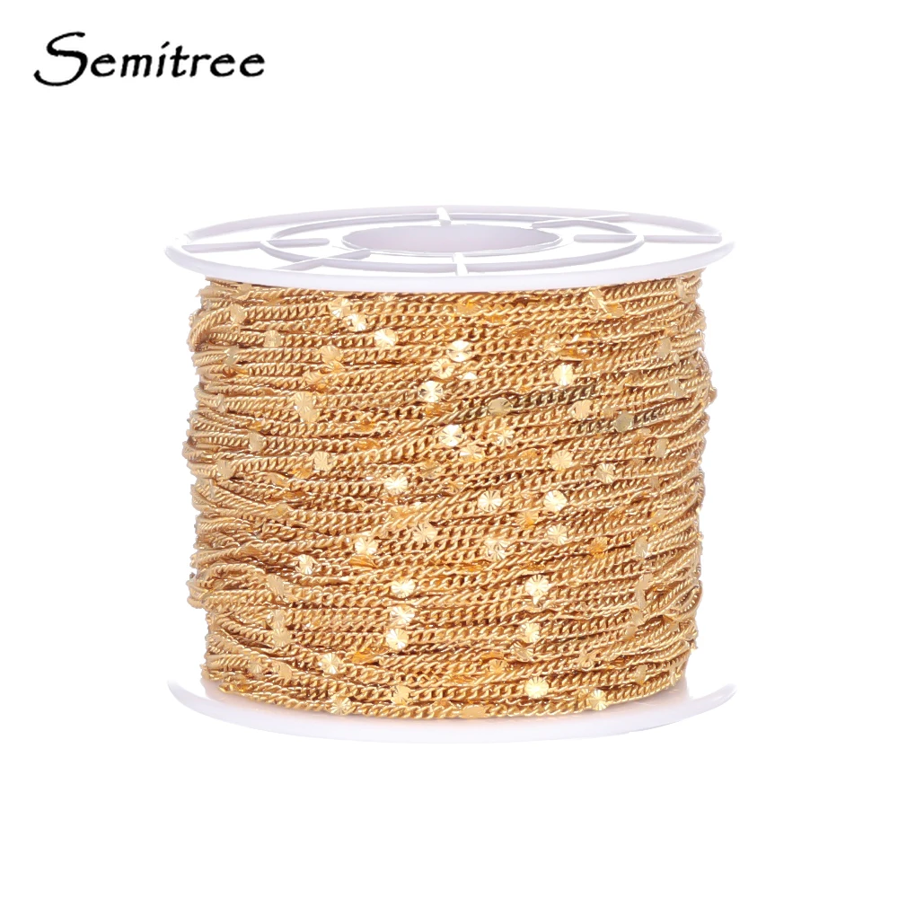 Semitree 2 Meter Edelstahl Ketten Groß für DIY Schmuck Machen Zubehör Handgemachte Halskette Erkenntnisse Handwerk Liefert