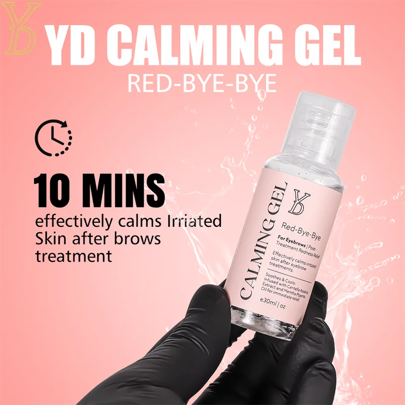 Eyebrow Calming Gel YD Calming Gel for Eyebrows Redness Relief and Promote Recovery Transparent Gel Removal Red Relieve Redness Repair Agent 30ML
