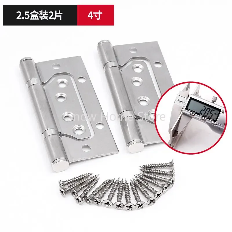 Mother And Son Hinge Stainless Steel Letter Loose-leaf Wooden Door Slot-free Accessories