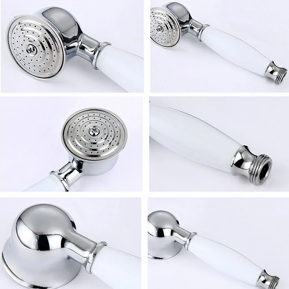 

18x5.3cm Shower Head Shower Head Bathroom Chrome Detachable Handheld Replacement Replaceable Accessories Round Shape