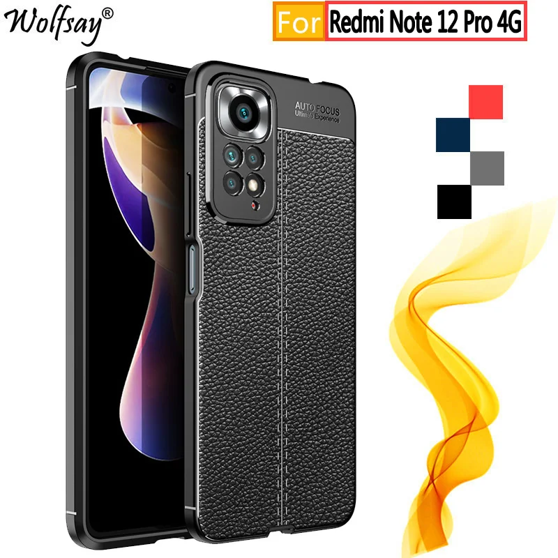 For Xiaomi Redmi Note 12 Pro 4G Case For Redmi Note 12 Pro 4G Global  Housings Bumper Silicone Back Case For Redmi Note 12 Pro 4G