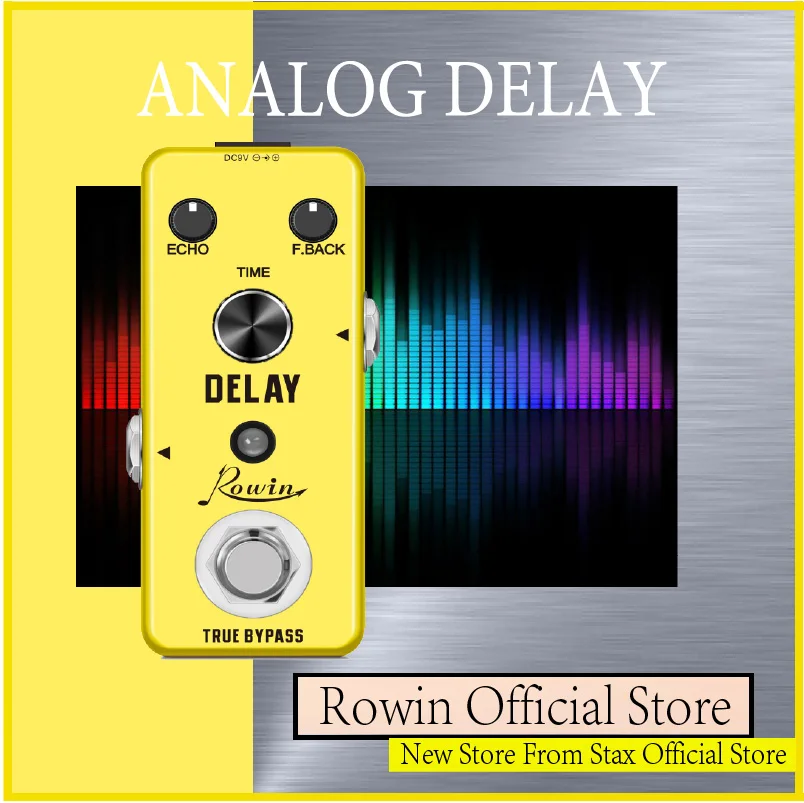 Pedale Delay Analogico Per Chitarra Rowin - Effetto Ritardo Classico Con True Bypass - Foto 10