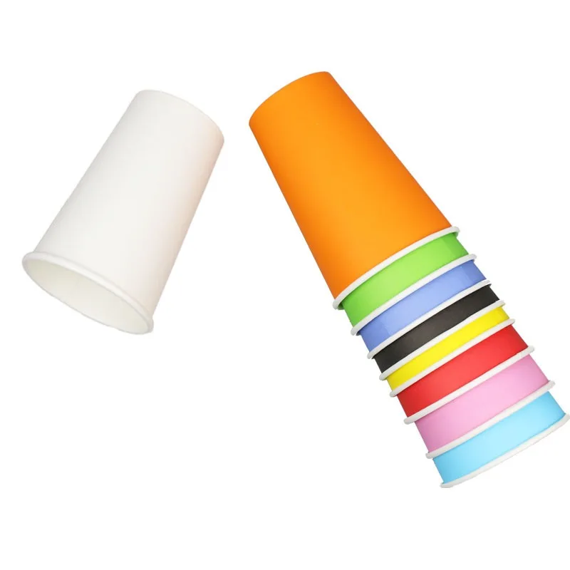 

Large Color Paper Cup, DIY Thickening, 500ml, 16A, Wholesale, 10Pcs