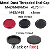 StarDikor M42/M48/M54 x0.75mm  M63/M68 x1 Male/Female Thread Metal Dust Threaded End-Cap For MPCC ZWO QHY Astronomical Telescope 1