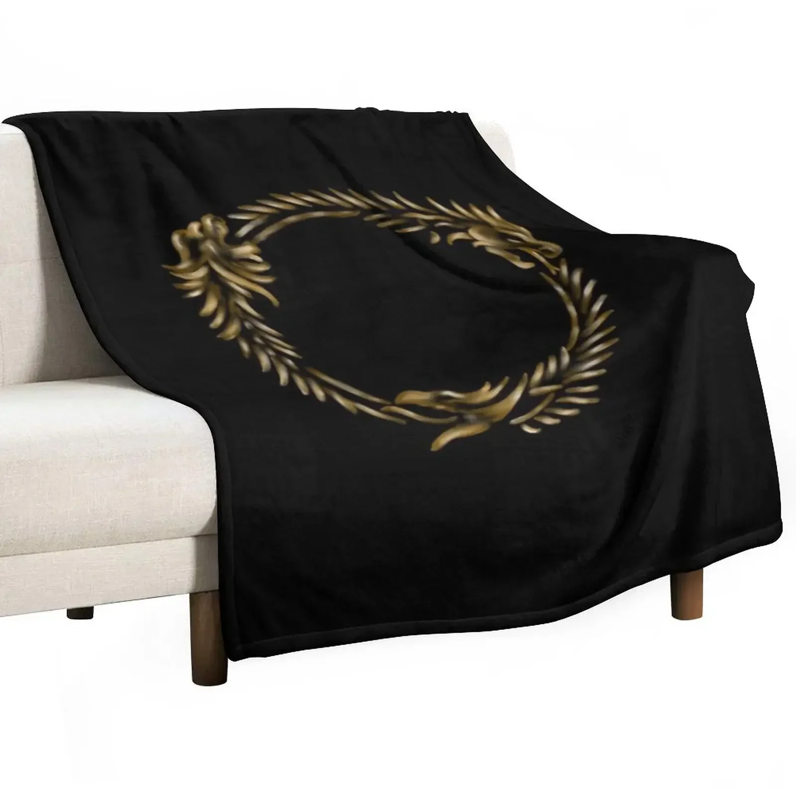 

ESO Logo (Black Background) Throw Blanket Designers Custom Luxury Blankets