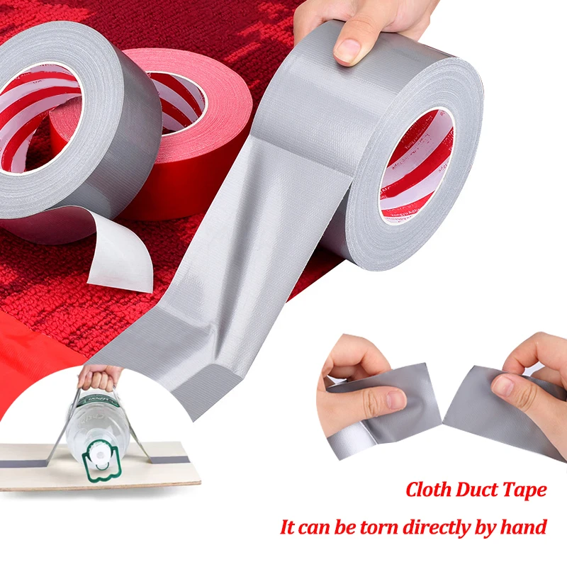 10m Super Sticky Cloth Duct Tape Carpet Floor Waterproof Tape High