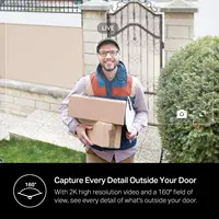 Smart Video Doorbell Camera Hardwired with Chime, 2K Resolution, Night Vision, 2-Way Audio, Works with Alexa & Google Home 4