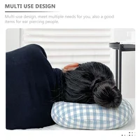 Side Sleeping Pillow Piercing for Ear Soft Pillows Donut Wedge Shape Tool Pain Reducing Travel 2