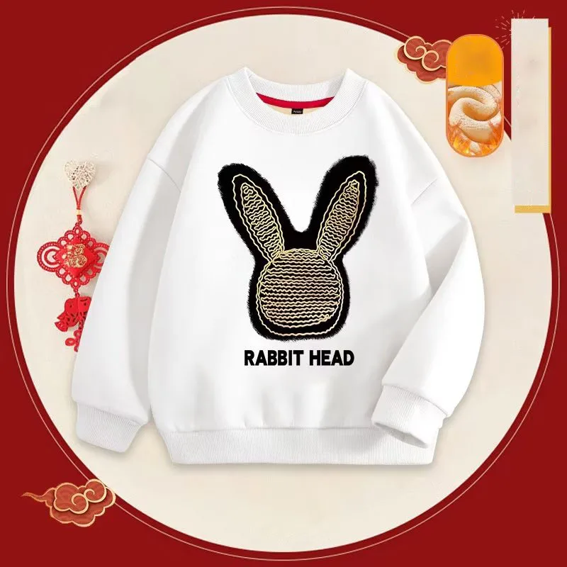 Boys' Sweater Spring and Autumn Style Mid sized Children's Autumn Top Boys' Bottom Shirt
