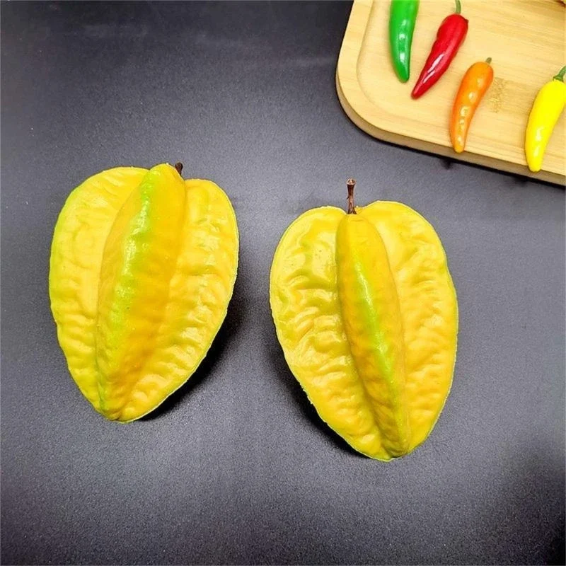 인공 카람볼라 장식 시뮬레이션 카람볼라 과일 Starfruit 가짜 과일 모델 15UB