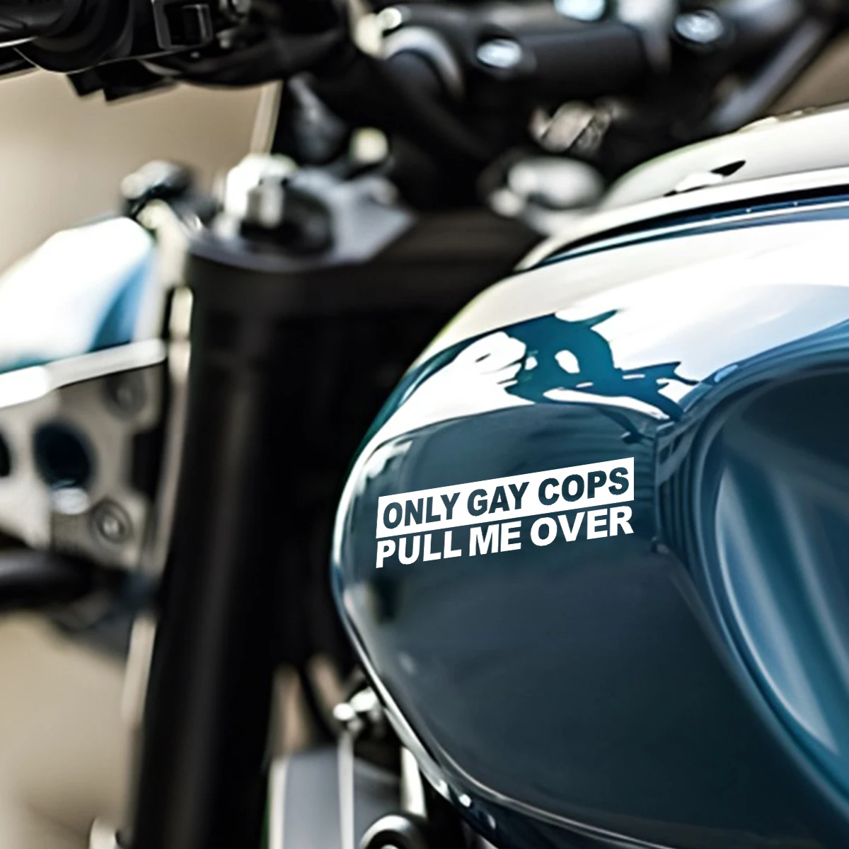 Funny 'Only Cops Pull Me Over' Pvc Sticker for Cars Motorcycles Cups