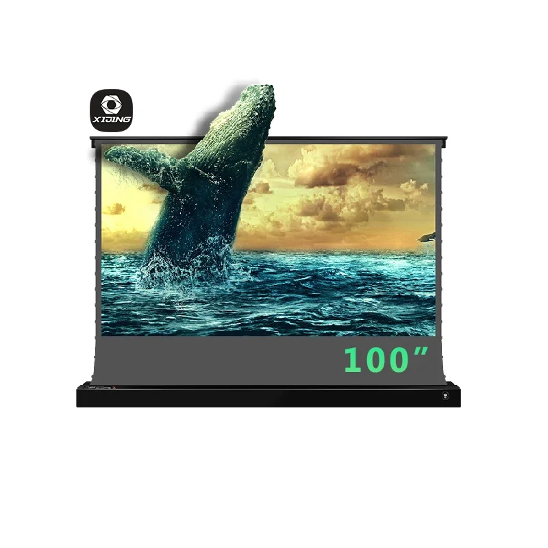 

XIJING A1 100 inch pet crystal retractable electric cinema home theater movie alr long throw projector screen